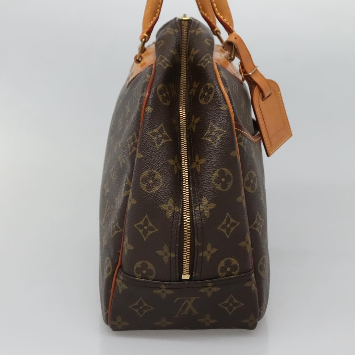Louis Vuitton Deauville Handbag Monogram Canvas, BROWN, CANVAS, Handbag