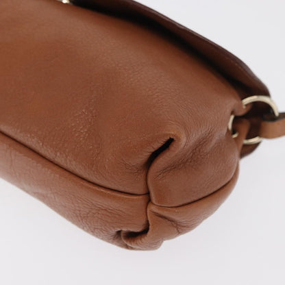Chloe Lily Shoulder bag Leather, BROWN, LEATHER, Shoulder bag
