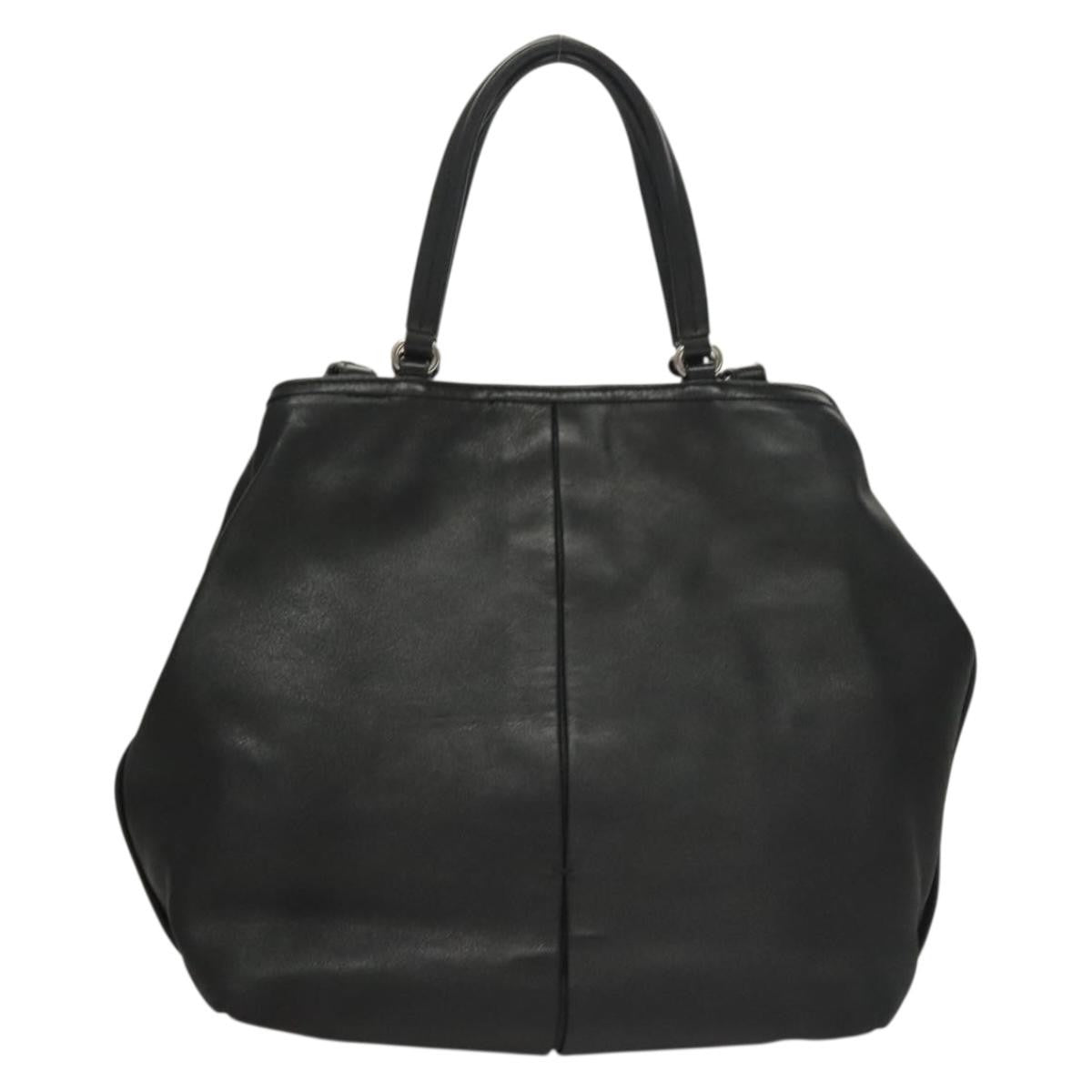 Salvatore Ferragamo Vara bow tote Leather, BLACK, LEATHER, Tote bag