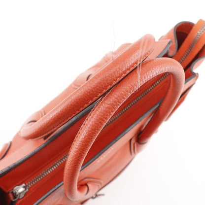 Celine Luggage Bag Grainy Leather, RED, LEATHER, Bag