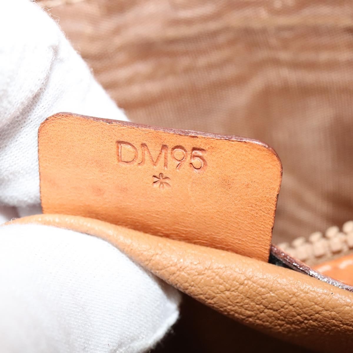 Celine Vintage Convertible Top Handle Bag Macadam Coated Canvas, BEIGE, CANVAS, Handbag