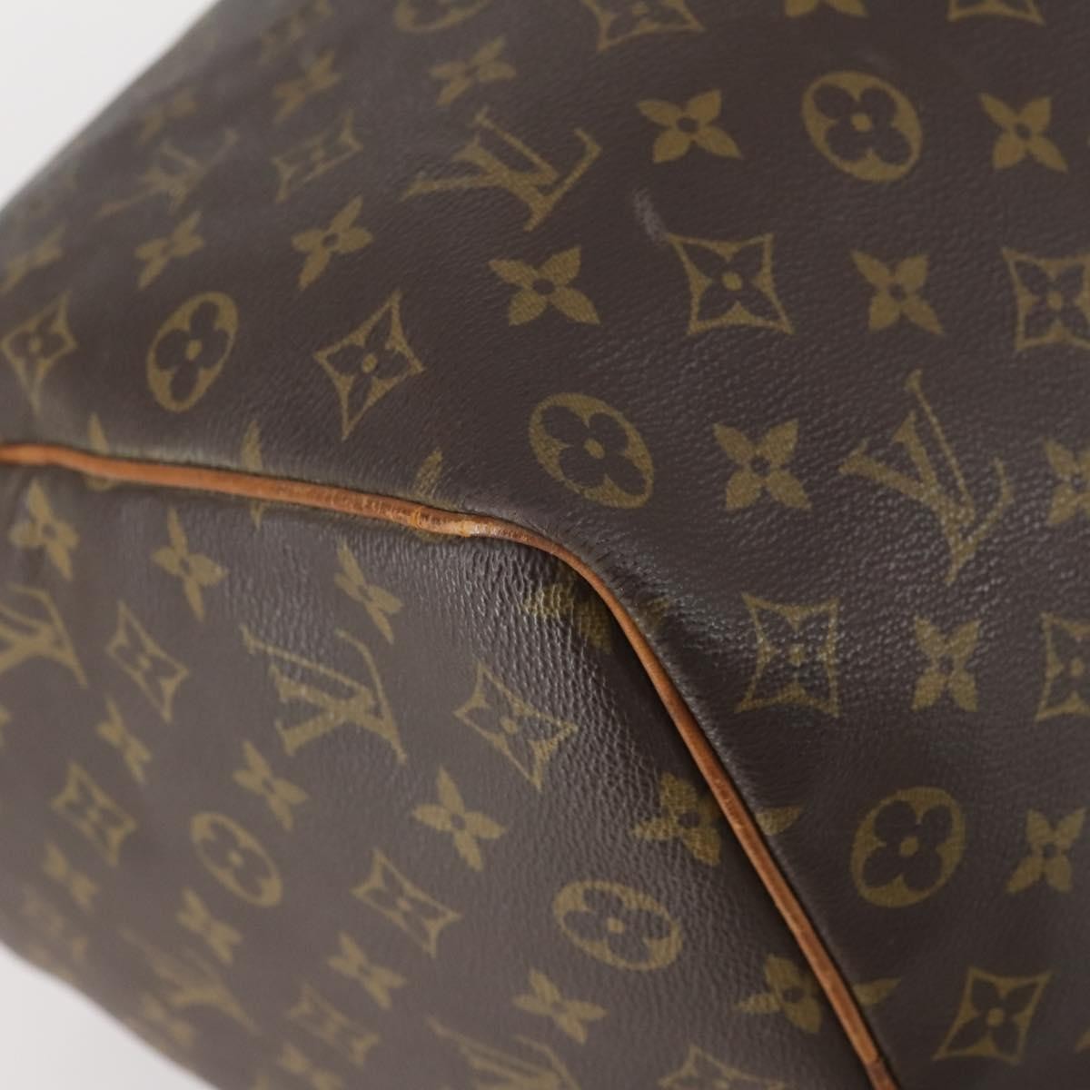 Louis Vuitton Keepall Bag Monogram Canvas, BROWN, CANVAS, Travel bag