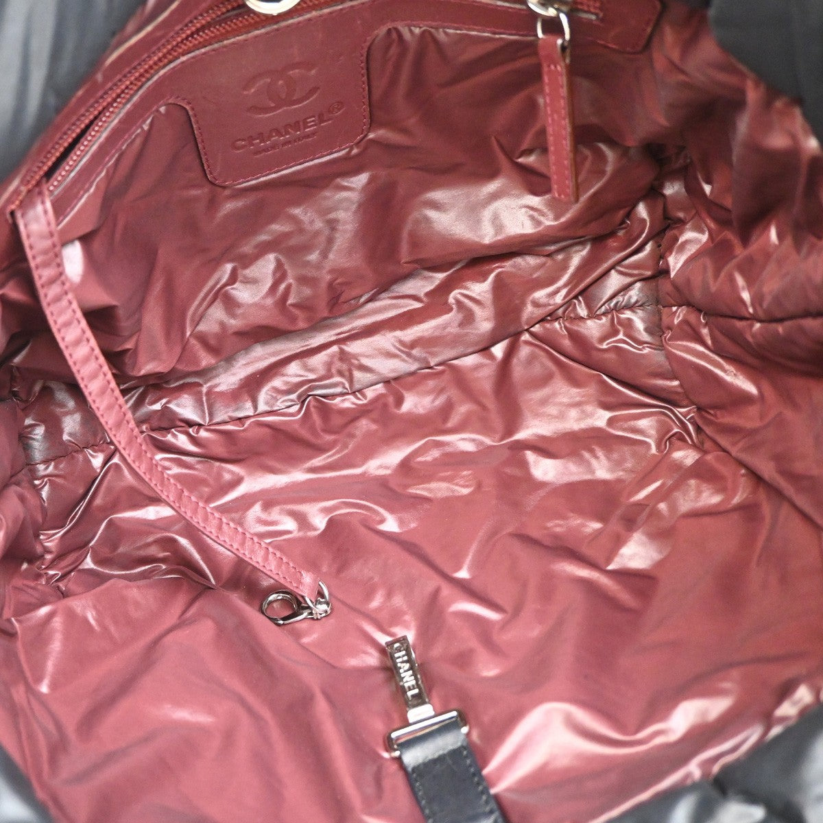 Chanel Coco Cocoon Reversible Tote Quilted Nylon, BLACK, NYLON, Tote bag