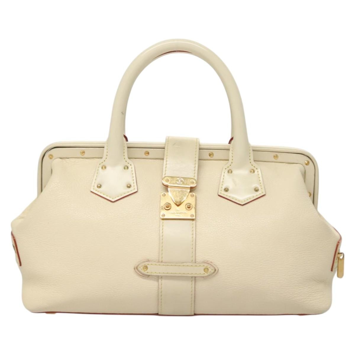 Louis Vuitton Suhali L'Ingenieux Handbag Leather, WHITE, LEATHER, Handbag