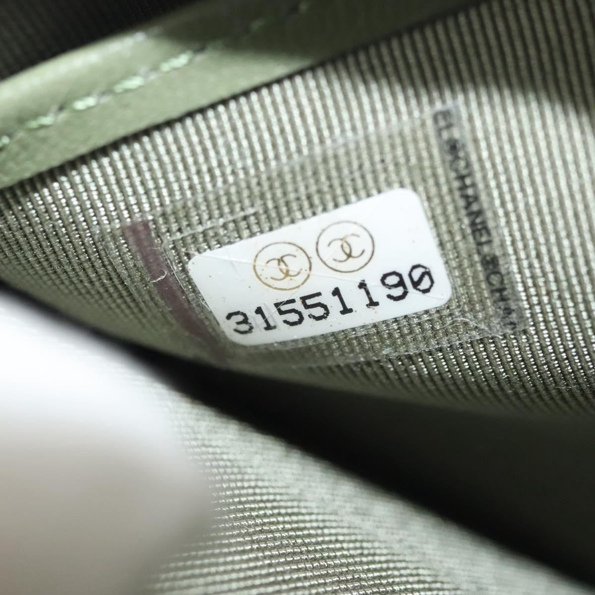 Chanel CC Gusset Classic Flap Wallet Quilted Lambskin, GREEN, LEATHER, Wallets