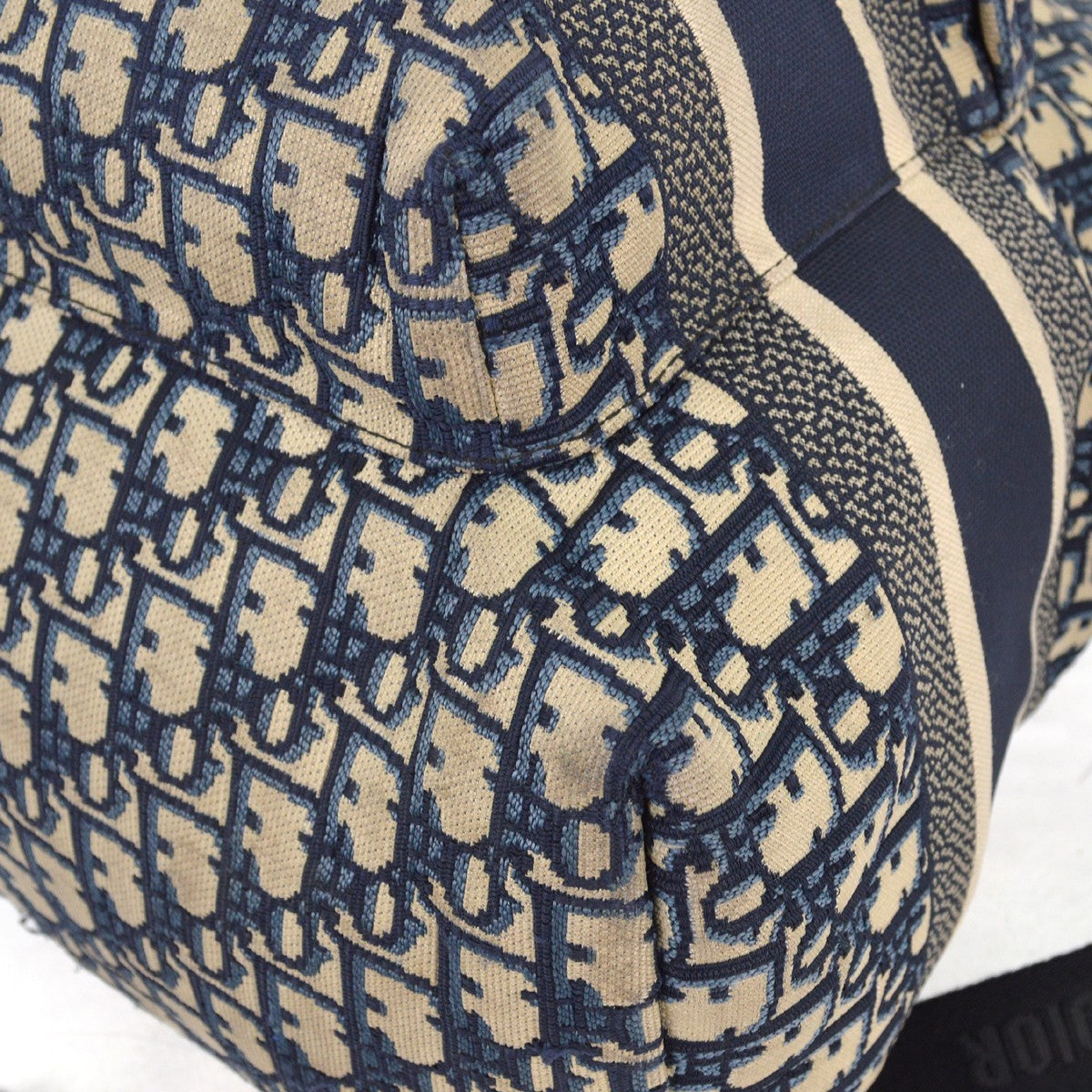 Christian Dior Travel Backpack Oblique Canvas, BLUE, CANVAS, Backpack