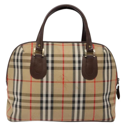 Burberry Nova Check Handbag Nova Check Canvas, BEIGE, CANVAS, Handbag
