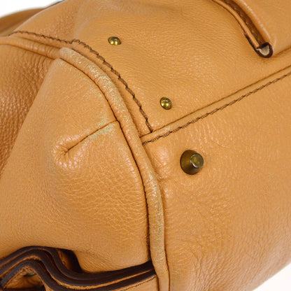 Chloe Paddington Lock Handbag Leather, BEIGE, LEATHER, Handbag