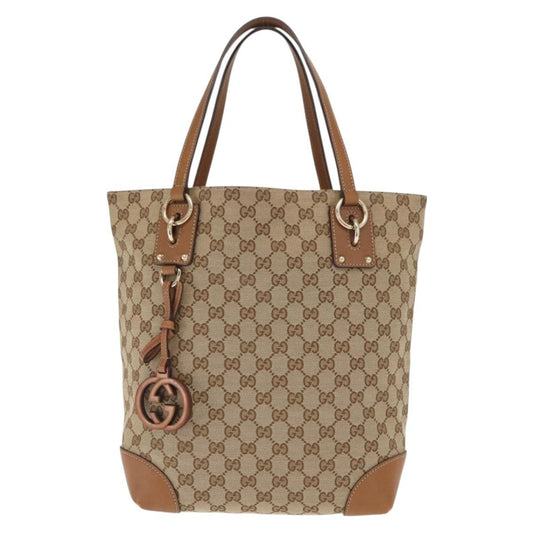Gucci Vintage tote Canvas, BEIGE, CANVAS, Tote bag