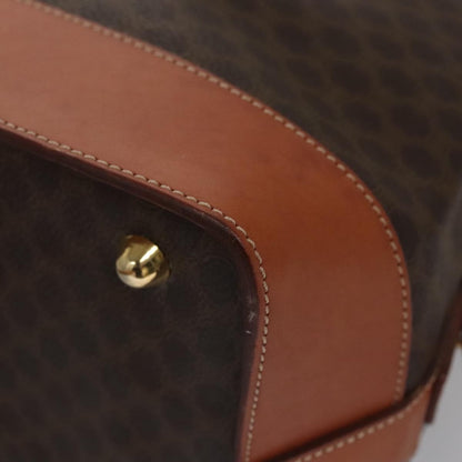 Celine Vintage Macadam Tote bag Canvas and Leather, Brown, Canvas, Tote Bag