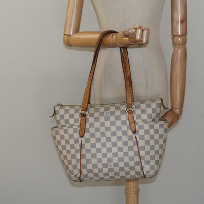 Louis Vuitton Totally Handbag Damier, WHITE, CANVAS, Handbag