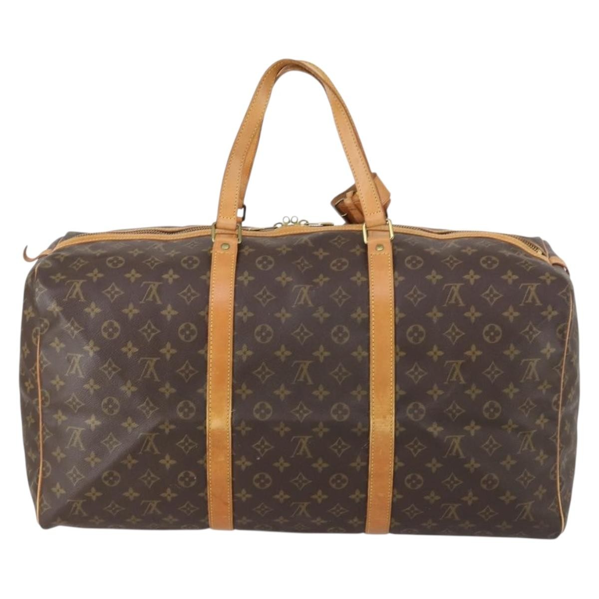 Louis Vuitton Sac Souple Handbag Monogram Canvas, BROWN, CANVAS, Travel bag