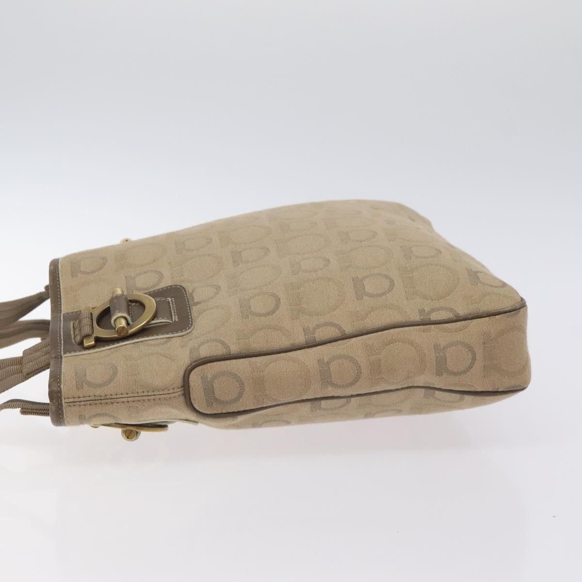 Salvatore Ferragamo Gancini Tote Gancini Canvas, BEIGE, CANVAS, Tote bag