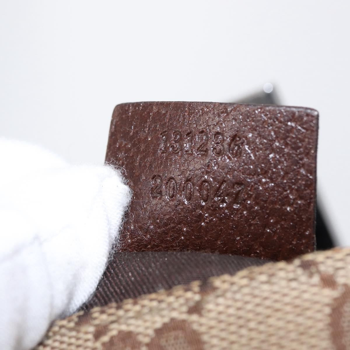 Gucci Buckle Belt Bag GG Canvas, BEIGE, CANVAS, Shoulder bag