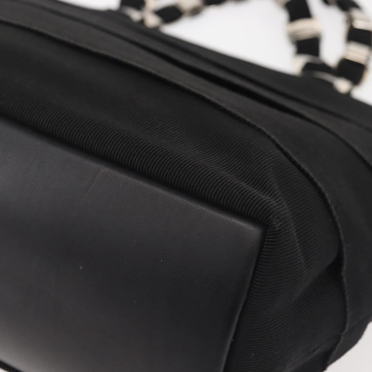 Salvatore Ferragamo Vala Handbag Canvas, BLACK, CANVAS, Handbag