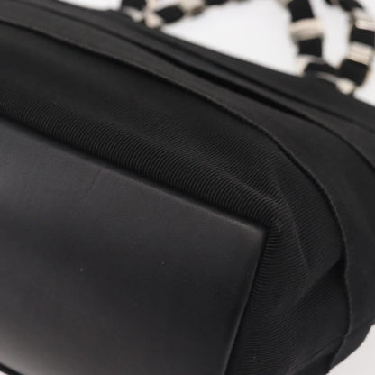 Salvatore Ferragamo Vala Handbag Canvas, BLACK, CANVAS, Handbag