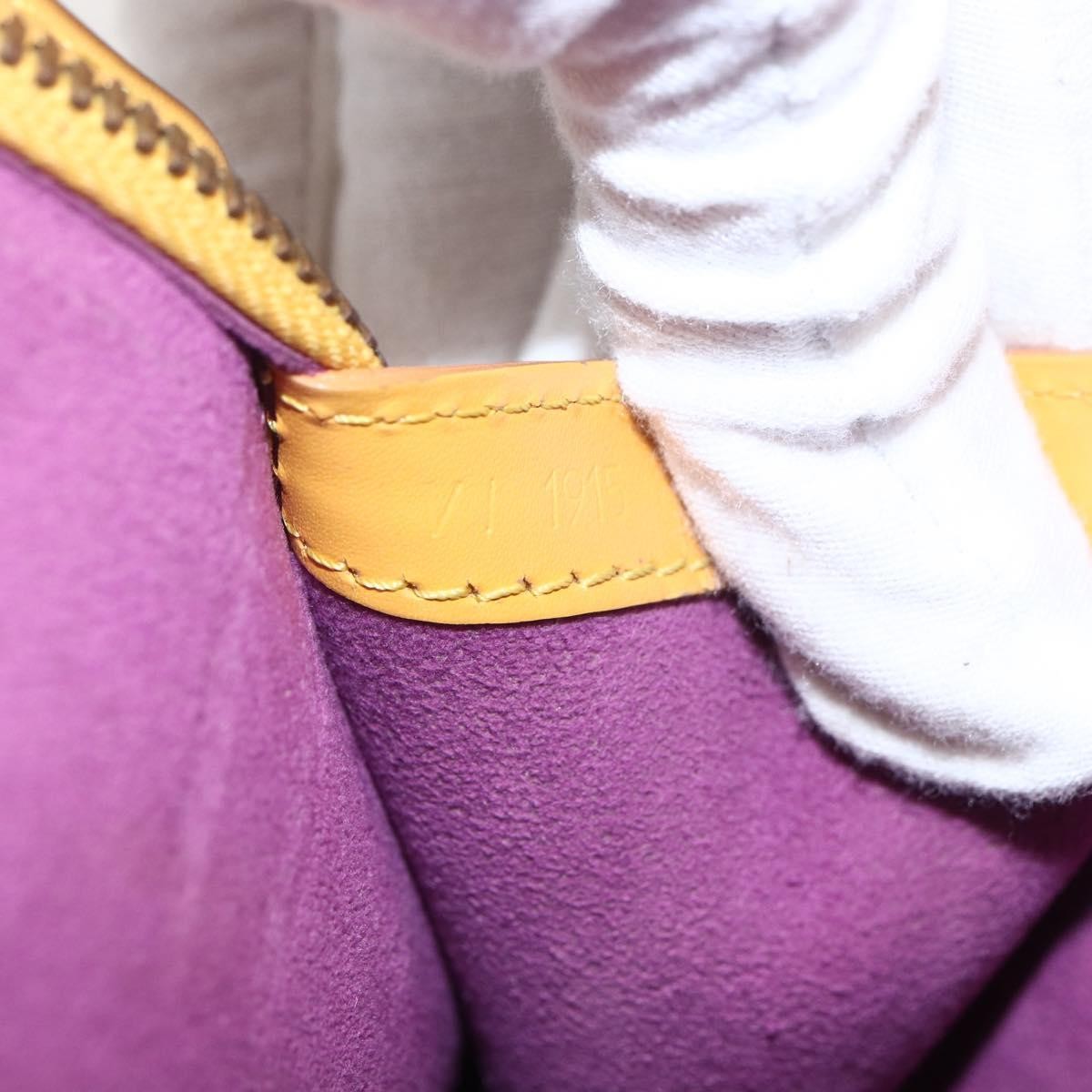 Louis Vuitton Lussac Handbag Epi Leather, YELLOW, LEATHER, Shoulder bag