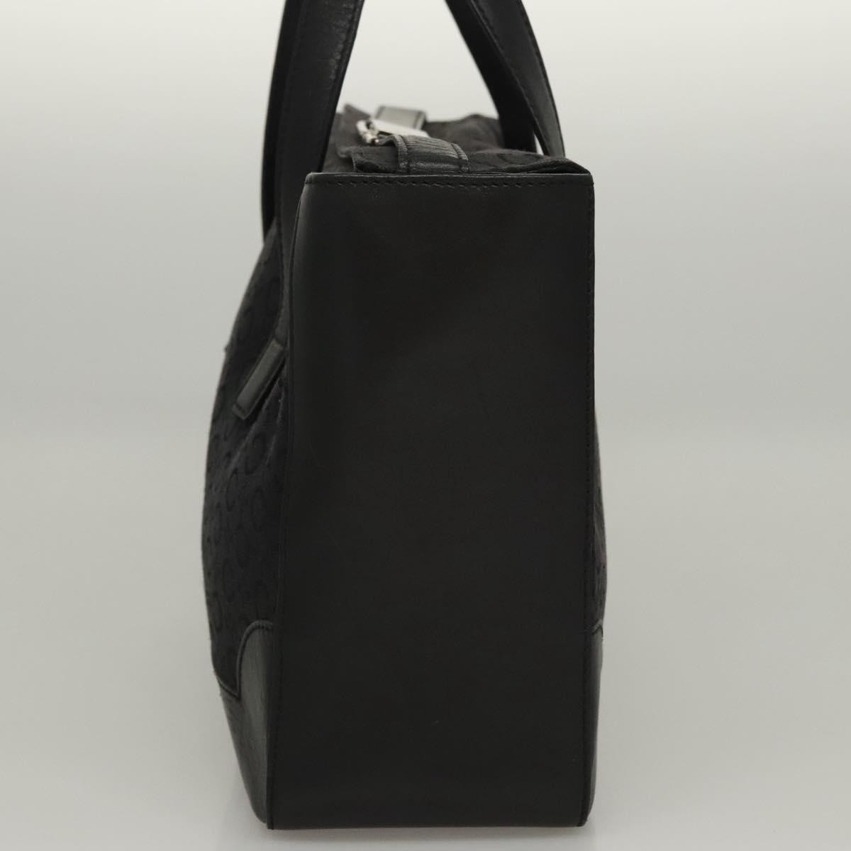 Celine C Macadam Handbag Canvas, BLACK, CANVAS, Handbag