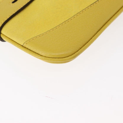 Burberry Vintage Shoulder Bag Leather, YELLOW, LEATHER, Shoulder bag