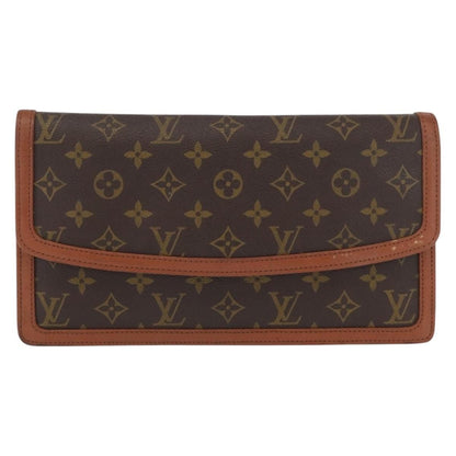 Louis Vuitton Dame Pochette Monogram Canvas, BROWN, CANVAS, Clutche & pouche