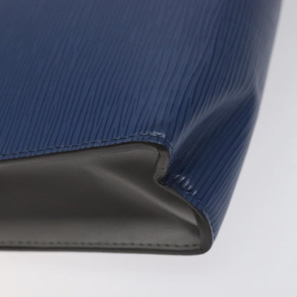 Louis Vuitton Pochette Voyage Epi Leather with Damier Graphite, BLUE, LEATHER, Clutche & pouche