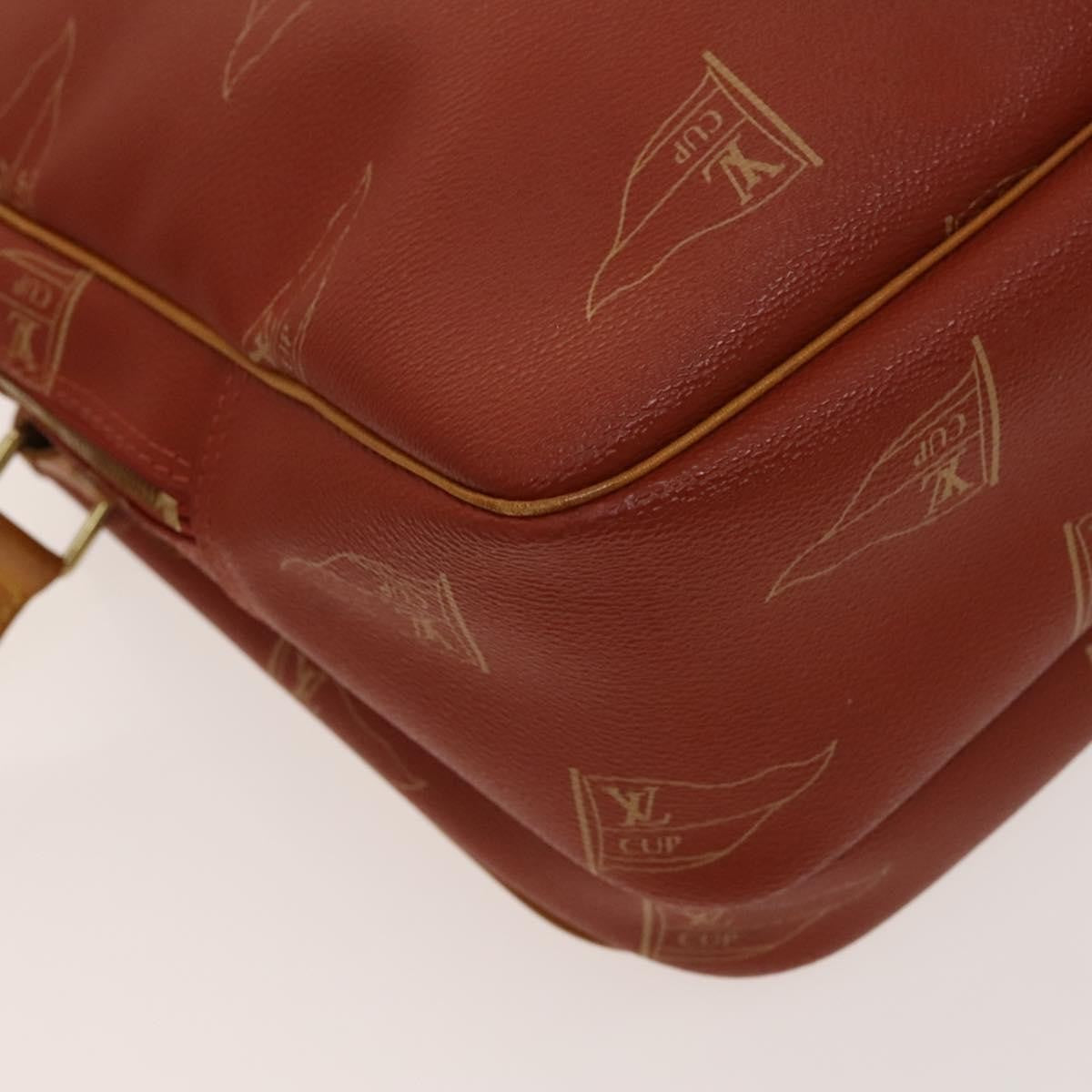 Louis Vuitton Cup Calvi Messenger Bag Coated Canvas, RED, CANVAS, Crossbody bag