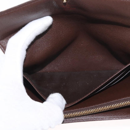 Louis Vuitton Sarah Wallet NM Damier, BROWN, CANVAS, Wallets