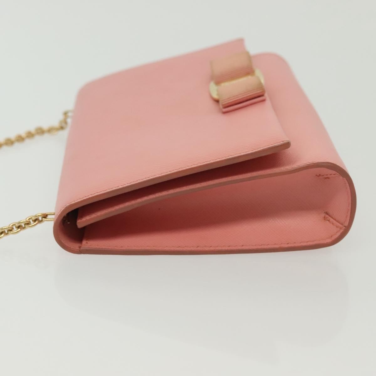 Salvatore Ferragamo Ginny Crossbody Bag Leather, PINK, LEATHER, Shoulder bag