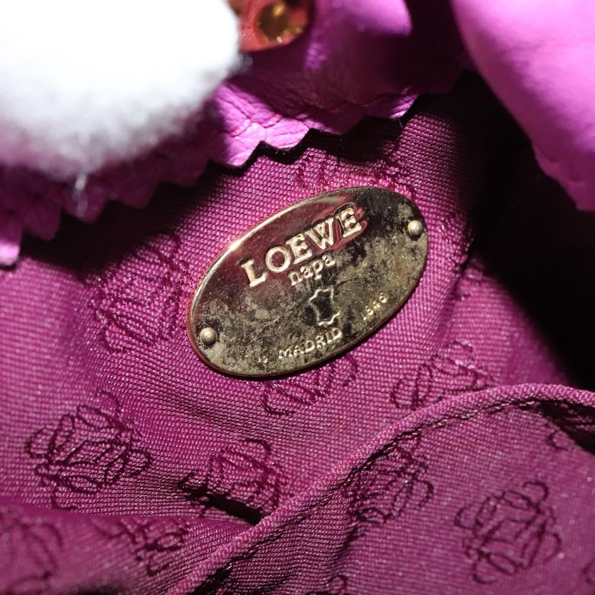 Loewe Flamenco Crossbody Bag Leather, PURPLE, LEATHER, Shoulder bag