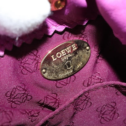 Loewe Flamenco Crossbody Bag Leather, PURPLE, LEATHER, Shoulder bag