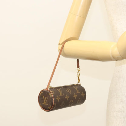 Louis Vuitton Papillon Pochette Monogram Canvas, BROWN, CANVAS, Handbag
