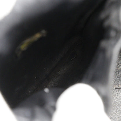 Chanel Vintage Timeless Cosmetic Case Caviar, BLACK, LEATHER, Toiletry Case