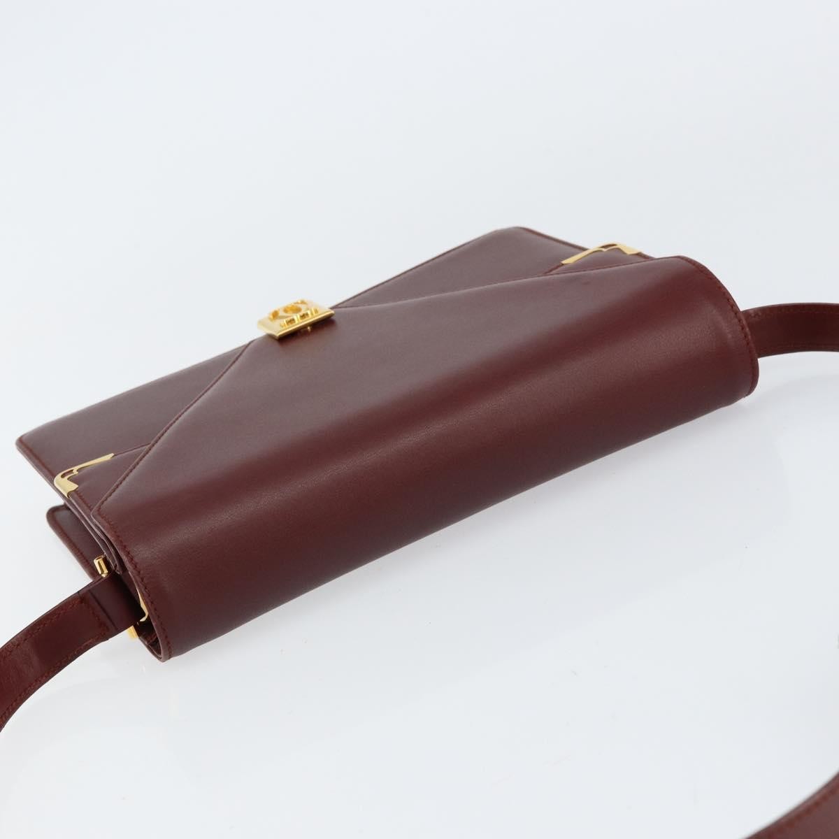 cartier Must de Cartier Shoulder Bag Leather, BURGUNDY, LEATHER, Shoulder bag