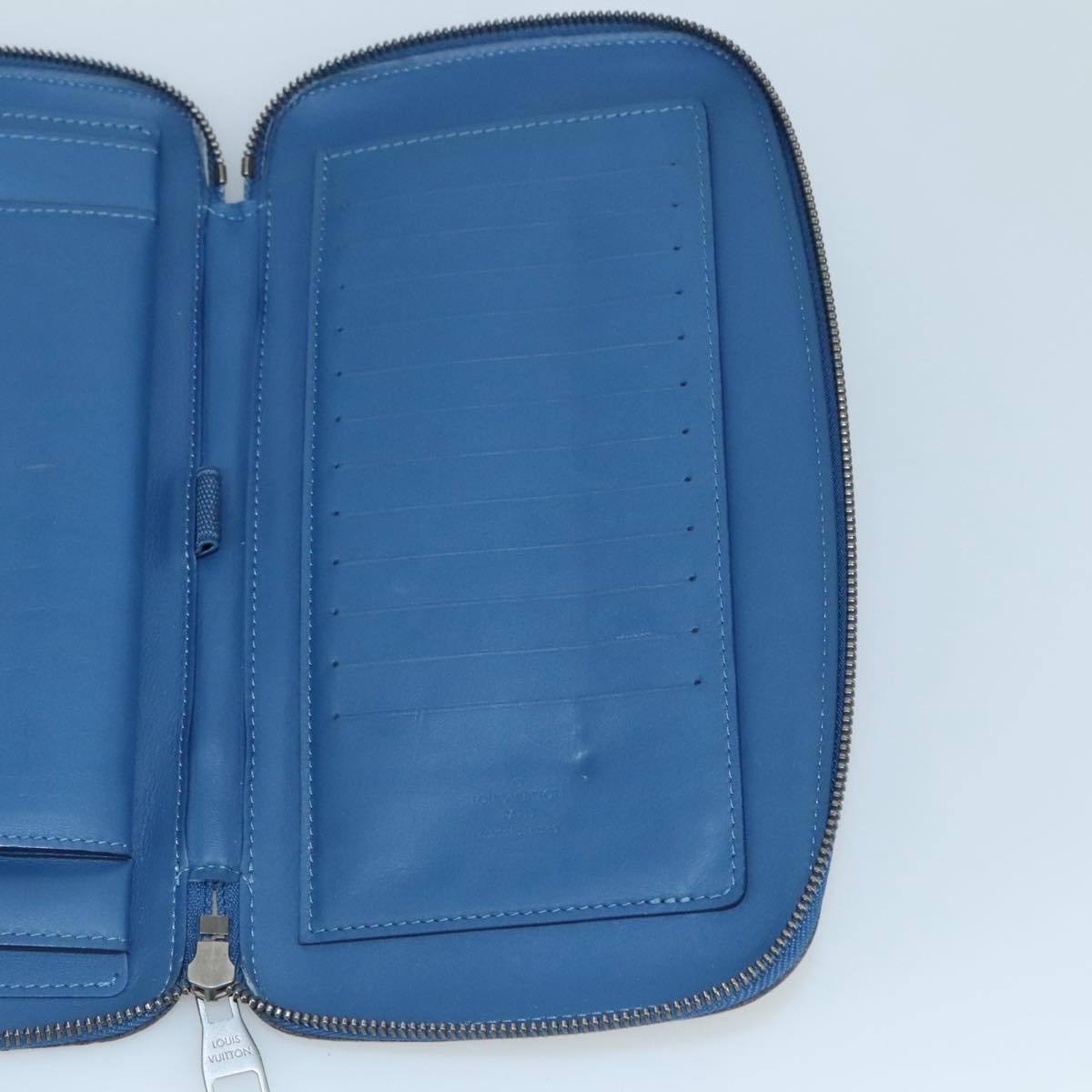 Louis Vuitton Atoll Organizer Wallet Damier Infini Leather, BLUE, LEATHER, Wallets