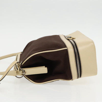 Prada Vintage Handbag Canvas, BROWN, CANVAS, Handbag