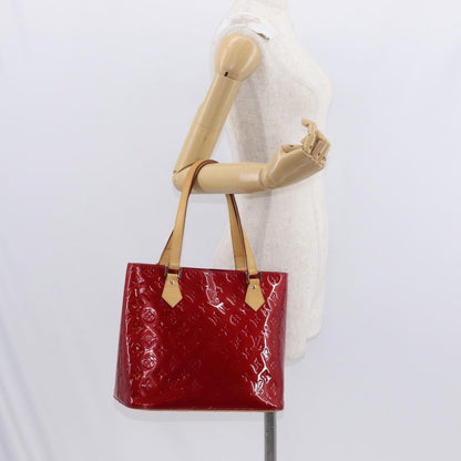Louis Vuitton Houston Handbag Monogram Vernis, RED, PATENT_LEATHER, Handbag