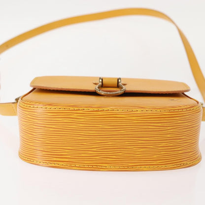 Louis Vuitton Saint Cloud Handbag Epi Leather, YELLOW, LEATHER, Shoulder bag