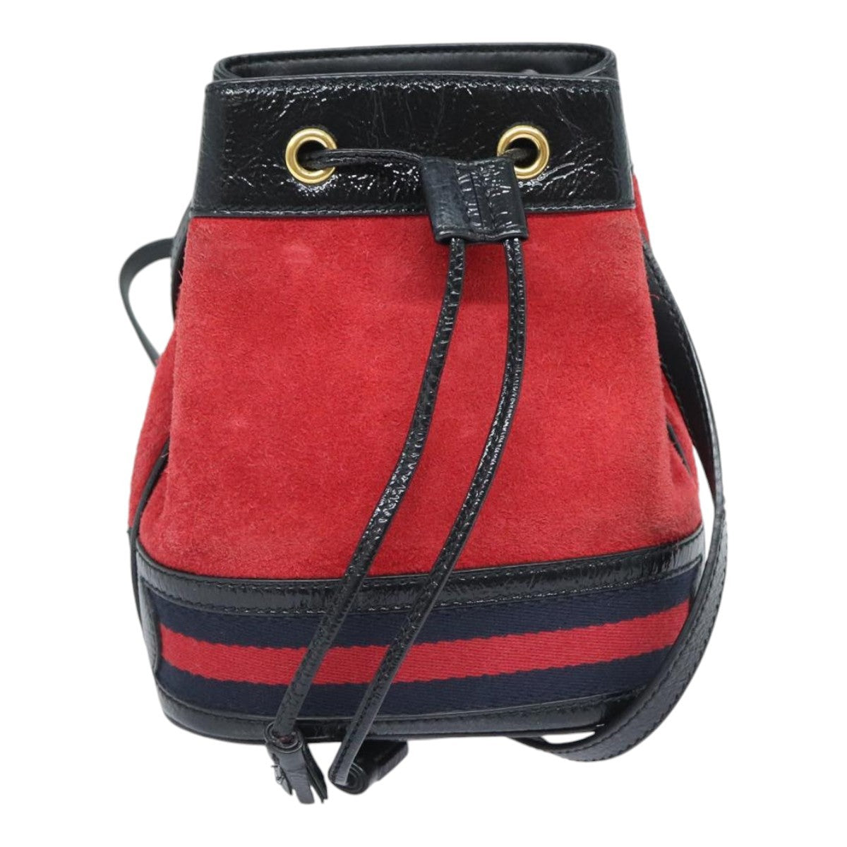 Gucci Ophidia Bucket Bag Suede, RED, SUEDE, Shoulder bag