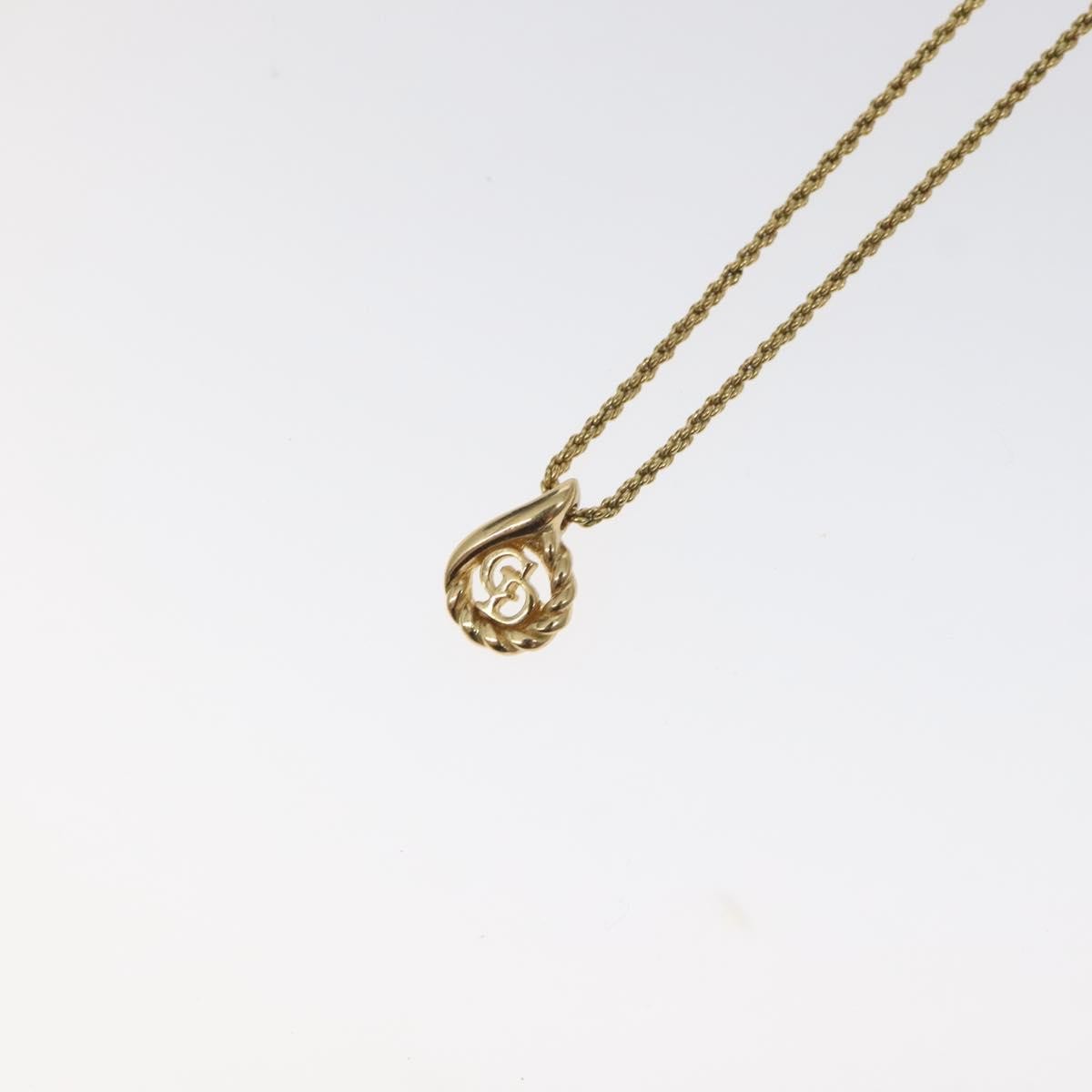 Christian Dior CD Pendant Necklace Gold-plated, GOLD, GOLD_PLATED, Necklace
