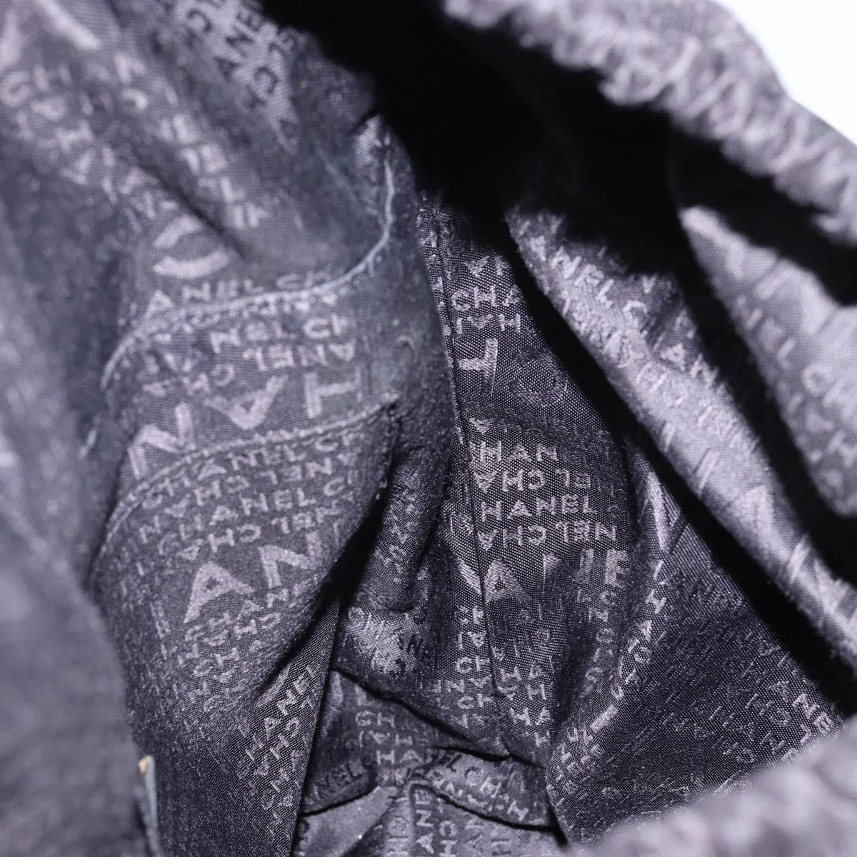 Chanel Square Stitch Tassel Hobo Quilted Leather, BLACK, LEATHER, Handbag