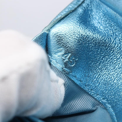 Miu Miu Matelasse Wallet Leather, BLUE, LEATHER, Wallets