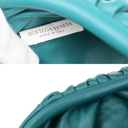 Bottega Veneta The Chain Pouch Leather, GREEN, LEATHER, Clutche & pouche