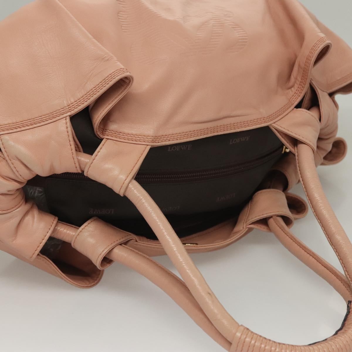 Loewe Anagram Logo Nappa Aire Hand Bag Leather, PINK, LEATHER, Handbag