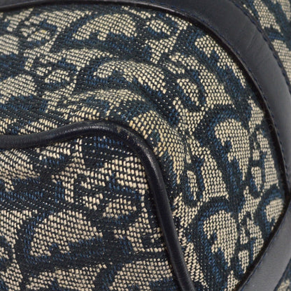 Christian Dior Vintage Trotter Handbag Canvas, NAVY, CANVAS, Handbag