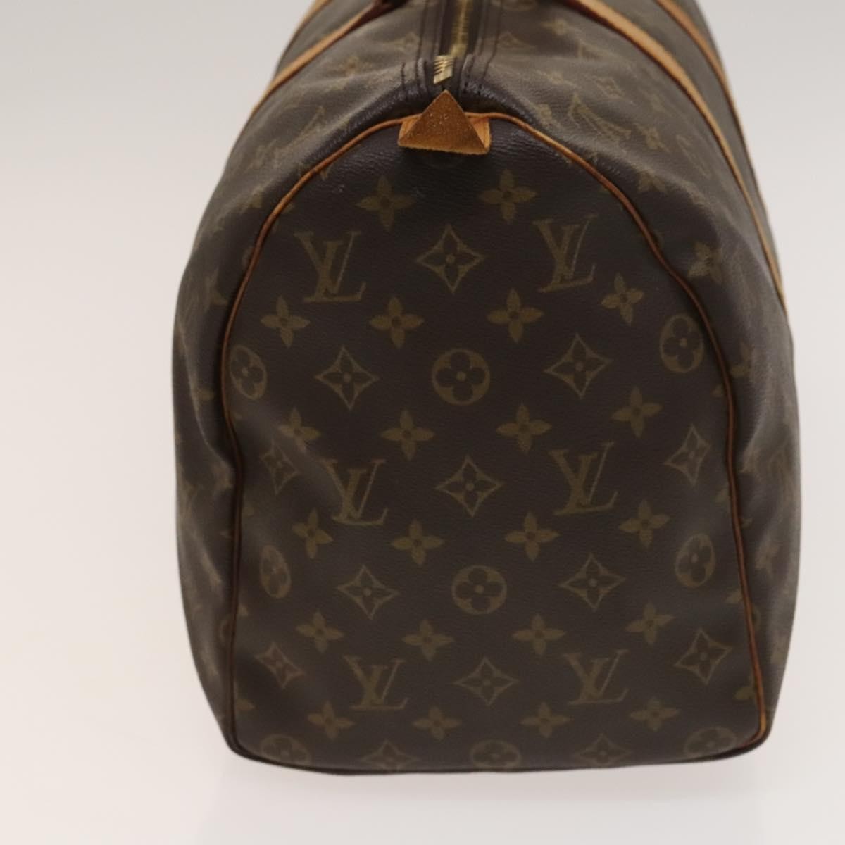 Louis Vuitton Keepall Bag Monogram Canvas, BROWN, CANVAS, Travel bag