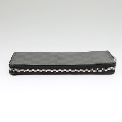 Louis Vuitton Zippy wallet vertical Damier Graphite, BLACK, CANVAS, Wallets