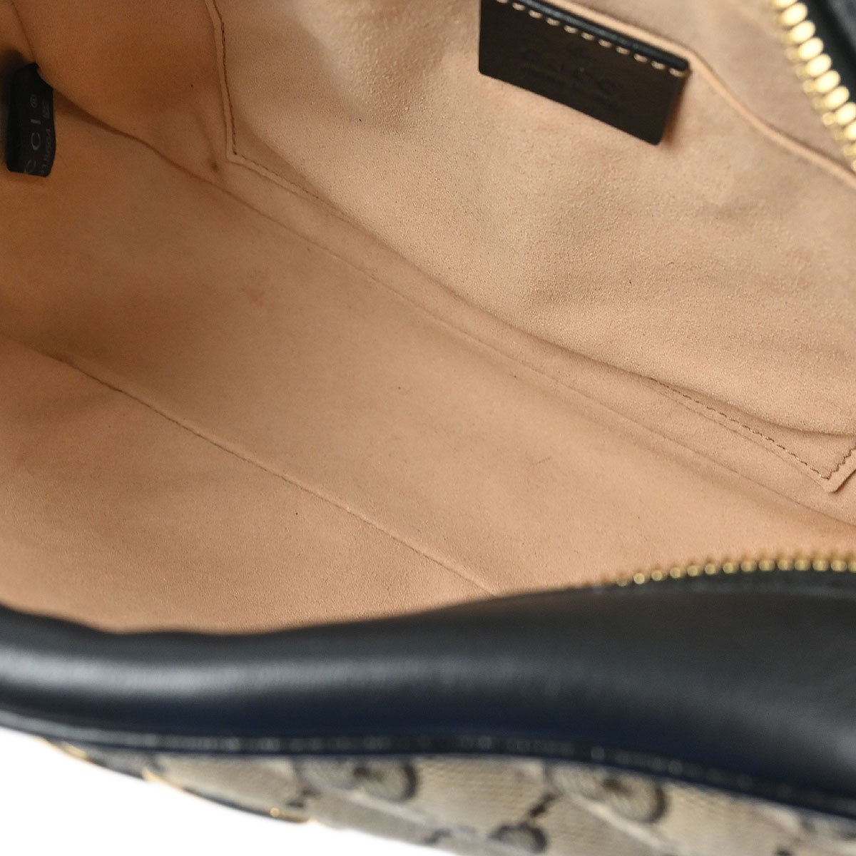 Gucci GG Marmont Shoulder Bag Diagonal Quilted GG Canvas with Leather, BEIGE, CANVAS, Shoulder bag