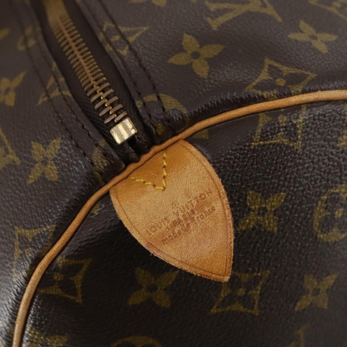 Louis Vuitton Keepall Bag Monogram Canvas, BROWN, CANVAS, Travel bag