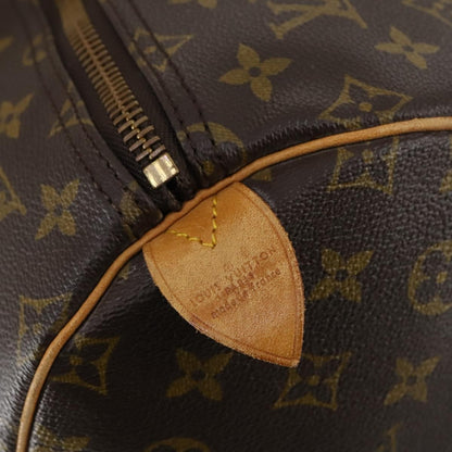 Louis Vuitton Keepall Bag Monogram Canvas, BROWN, CANVAS, Travel bag