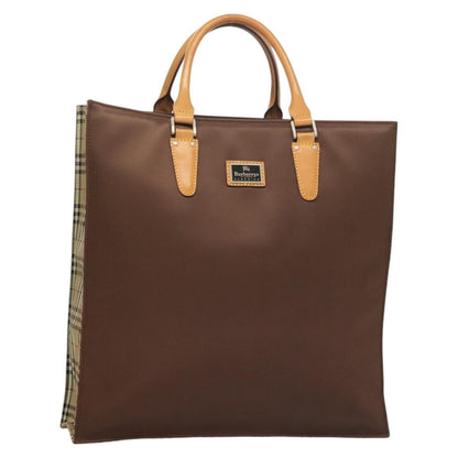 Burberry Nova Check Tote Nylon, BROWN, NYLON, Tote bag